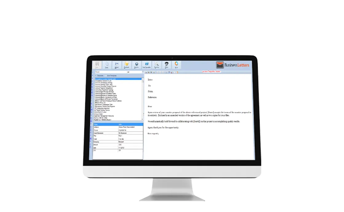 Business Letters Template Manager - 03